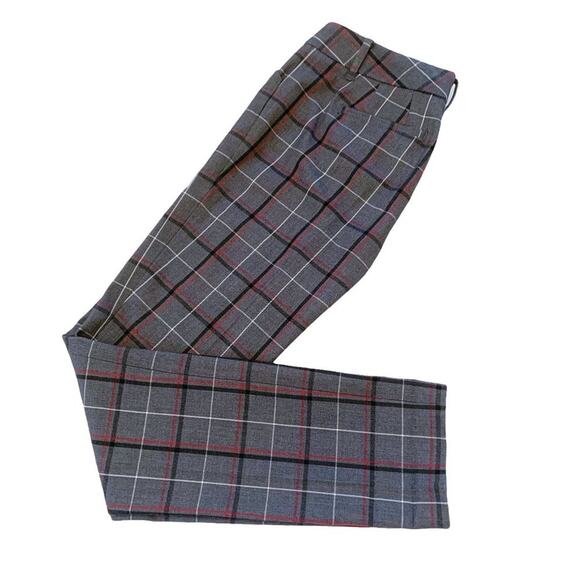 TOMMY HILFIGER Essential Skinny Plaid Pants Academia 00 - Picture 1 of 12